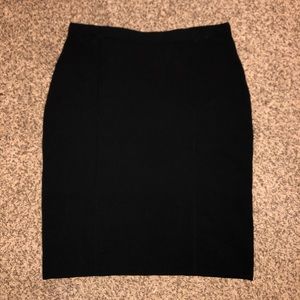 Black Calvin Klein Womens Mid Length Skirt
